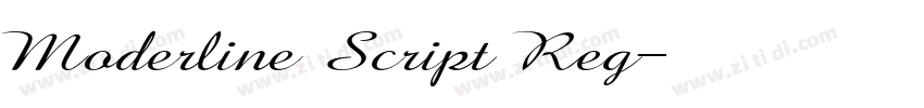 Moderline Script Reg字体转换 Moderline Script Reg字体转换